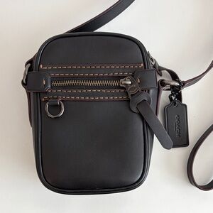Coach Black Leather Crossbody Bag